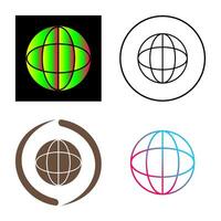 icône de vecteur globe unique