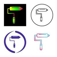 icône de vecteur de rouleau de peinture