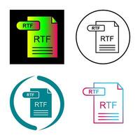 icône de vecteur rtf