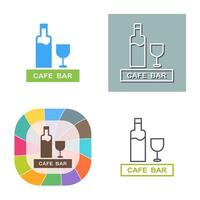 icône de vecteur de café de boissons uniques