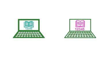 icône de vecteur d'étude en ligne unique