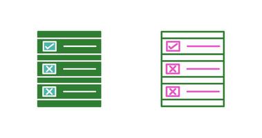 icône de vecteur de bulletin de vote