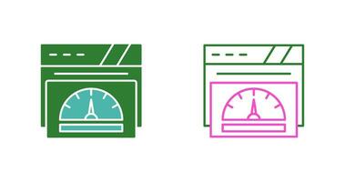 icône de vecteur de compteur de vitesse