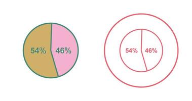 icône de vecteur de statistiques de candidat