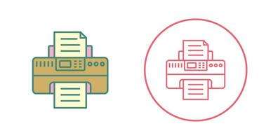 icône de vecteur d & # 39; imprimante