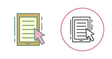 icône de vecteur de livre électronique