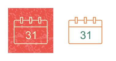 icône de vecteur de calendrier unique