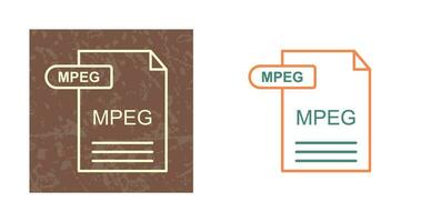 icône de vecteur mpeg