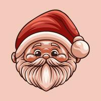 Père Noël claus mascotte génial illustration pour votre l'image de marque affaires vecteur