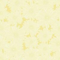 vecteur sans couture modèle de camomille fleurs dans lumière Jaune pastel couleurs avec blanc contour. décoratif impression pour fond d'écran, emballage, textile, mode en tissu ou autre imprimable couvertures.