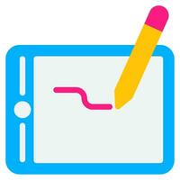 graphique tablette icône illustration pour la toile, application, infographie, etc vecteur