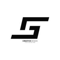 lettre sg Facile ligne forme moderne abstrait monogramme logo concept vecteur