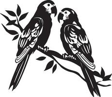 perroquet cupule vecteur silhouette illustration 2