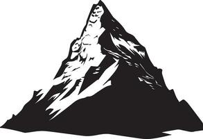 Montagne vecteur silhouette illustration 4