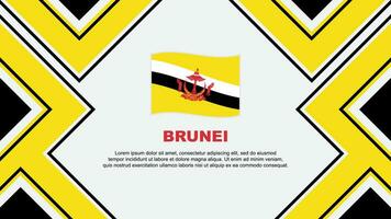 brunei drapeau abstrait Contexte conception modèle. brunei indépendance journée bannière fond d'écran vecteur illustration. brunei vecteur