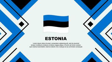 Estonie drapeau abstrait Contexte conception modèle. Estonie indépendance journée bannière fond d'écran vecteur illustration. Estonie illustration