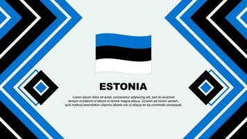 Estonie drapeau abstrait Contexte conception modèle. Estonie indépendance journée bannière fond d'écran vecteur illustration. Estonie conception