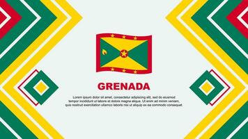 Grenade drapeau abstrait Contexte conception modèle. Grenade indépendance journée bannière fond d'écran vecteur illustration. Grenade conception