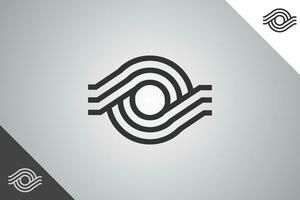 géométrie moderne logotype. parfait et minimal logo pour affaires en relation à art, conception et la créativité industrie. isolé Contexte. vecteur eps dix.