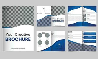 8 page entreprise affaires brochure modèle gratuit vecteur