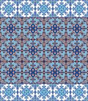 Carreaux d&#39;azulejo portugais. Patte sans couture magnifique bleu et blanc vecteur