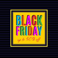 Black Friday Sale Poster design vecteur