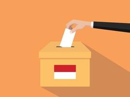 indonésie, vote, élection, concept, illustration vecteur