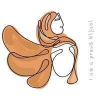 vecteur de hijab journée cette est célèbre chaque année sur 1er de février.