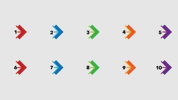 numéro de direction à puces vecteur