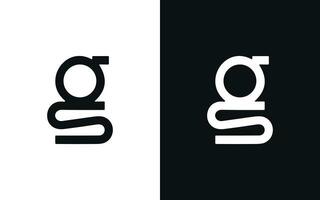 gs lettre Créatif logo conception vecteur
