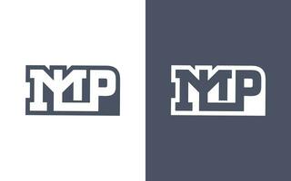 mip lettre logo conception vecteur