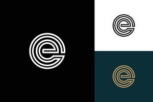 lettre e monogramme vecteur logo conception