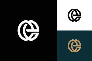 lettre e monogramme vecteur logo conception