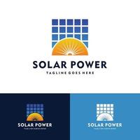 soleil, énergie solaire, énergie solaire, énergie, logo, vecteur, icône, illustration vecteur