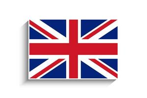 plat rectangle uni Royaume drapeau icône vecteur