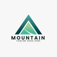 Montagne logo minimal conception vecteur