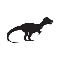 puissant t-rex logo, jurassique période concept icône illustration conception vecteur