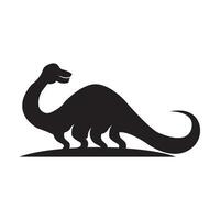 puissant t-rex logo, jurassique période concept icône illustration conception vecteur