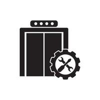ascenseur logo icône conception vecteur illustration,