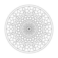 paisible motifs mandala coloration livre page pour kdp livre intérieur vecteur