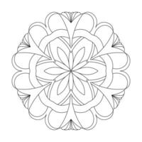 mandala symétrique splendeur coloration livre page pour kdp livre intérieur vecteur