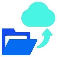 fichier à nuage icône illustration pour uiux, infographie, la toile, application, etc vecteur