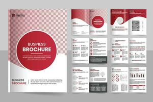 vecteur Nouveau minimal entreprise profil brochure pages conception brochure couverture page modèle