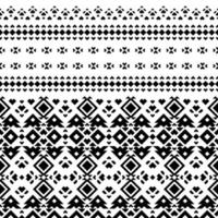 tribal sans couture modèle. vecteur illustration dans originaire de aztèque et navajo style. ethnique géométrique contemporain art. noir et blanche. conception pour tapis, rideau, textile, tissu, tapis, broderie, ikat.