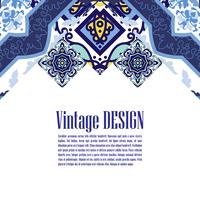 Azulejos de bannière dans le style de carreaux portugais pour les entreprises. vecteur