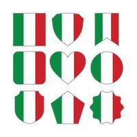 moderne abstrait formes de Italie drapeau vecteur conception modèle