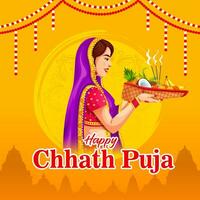 Indien Festival content chat puja fête carte conception Contexte vecteur
