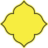 islamique géométrie conception forme silhouette vecteur