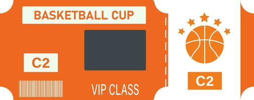 basketball VIP billet illustration vecteur