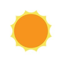 Soleil icône vecteur. été illustration signe. temps symbole ou logo. vecteur